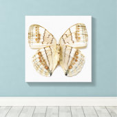 Bruine vlinder, bovengrondse uitzicht canvas afdruk (Insitu (Houten vloer))