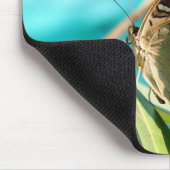 Bruine vlinder gesloten vleugels muismat (Hoek)