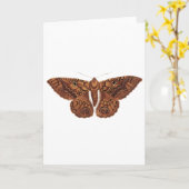 bruine vlinder kaart (Gele Bloem)