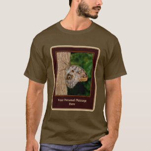Bruine vlinder op bomen, op maat t-shirt