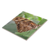 bruine vlinder tegeltje (Zijkant)
