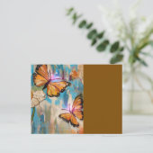 Bruine Vlinders Briefkaart (Staand voorkant)