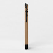 Bruine vlindertuin gepersonaliseerd Case-Mate iPhone case (Achterkant/links)