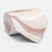 Bruine vloeibare acrylgooi stropdas (Opgerold)