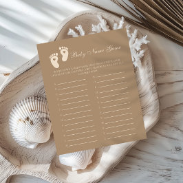 Bruine voetafdrukken Geslacht Onthullen Baby Naam 