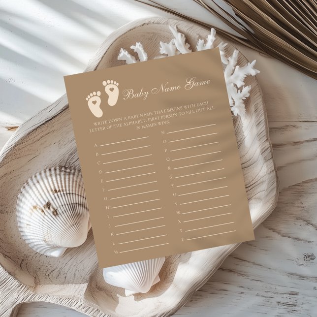 Bruine voetafdrukken Geslacht Onthullen Baby Naam  (Creator heeft geüpload)