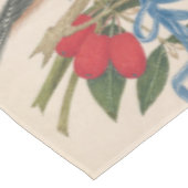 Bruine vogels met bloemen en vlinder tafelkleed (Gekanteld)