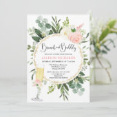 Bruine vrijgezellenfeest met bruinkoolbruine bruin kaart (Staand voorkant)