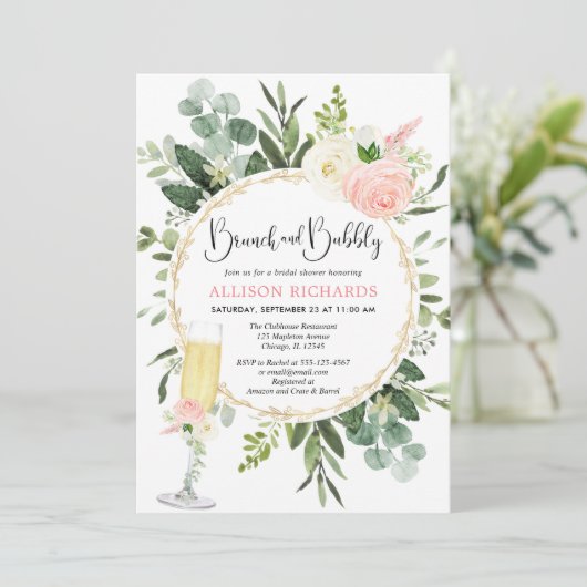 Bruine vrijgezellenfeest met bruinkoolbruine bruin kaart (Staand voorkant)