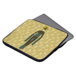  bruine vrouw in Turban - Turkije - Art Nouveau Laptop Sleeve