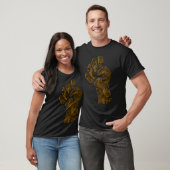 Bruine vuist t-shirt (Unisex)