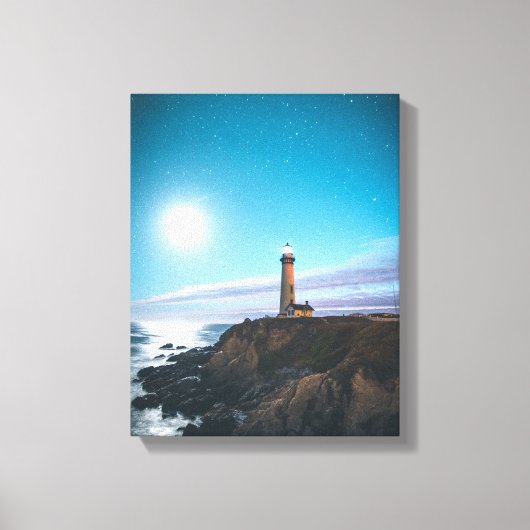 Bruine vuurtoren canvas afdruk (Voorkant)