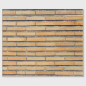 Bruine wand cadeaupapier (Vlak)