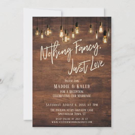 Bruine wand Edison lichten Niets bijzonders gewoon Kaart (Voorkant)