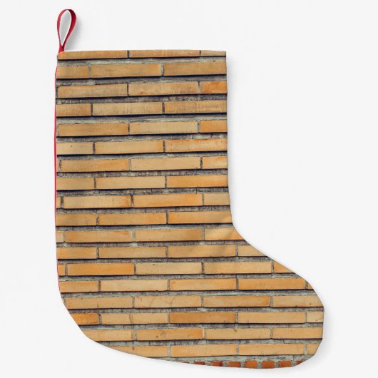 Bruine wand kleine kerstsok (Voorkant)