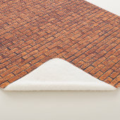Bruine wandbekleding sherpa deken (3/4)