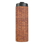 Bruine wandbekleding thermosbeker (Voorkant)