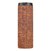 Bruine wandbekleding thermosbeker (Achterkant)