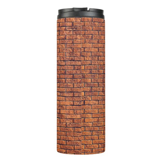 Bruine wandbekleding thermosbeker (Achterkant)