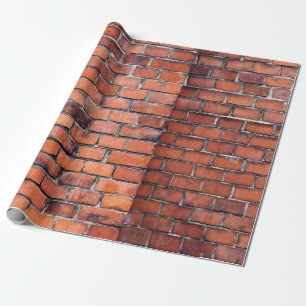 Bruine wandsteen cadeaupapier