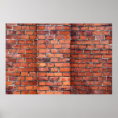 Bruine wandsteen poster (Voorkant)