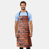 Bruine wandsteen schort (Gedragen)