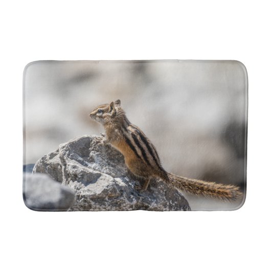 Bruine Wangzanger Natuurfotografie Badmat (Voorkant)