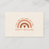 Bruine Warn Rainbow Heart Spots Visitekaartje (Voorkant)