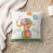 Bruine waterverf circus baby kussen (Deken)