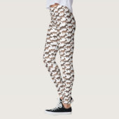 Bruine Waterverf paarden Leggings (Links)