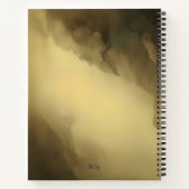 Bruine Waterverf Sardine Art Initialen Smoke Shado Notitieboek (Achterkant)