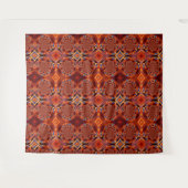 Bruine Wervelend Ontwerp Wandtapijt Wandkleed (Voorkant (horizontaal))