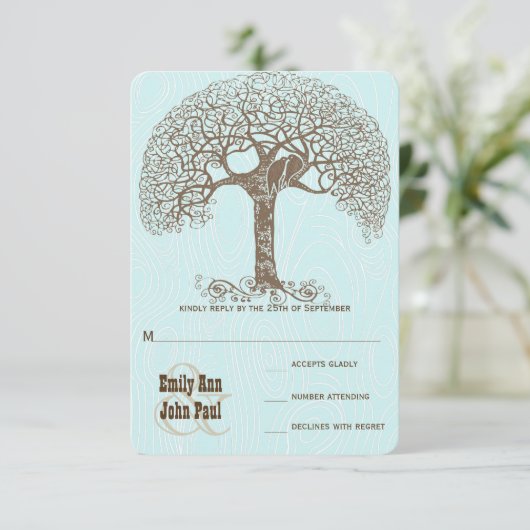 Bruine wervelkolom Aqua Woodgrain RSVP (Staand voorkant)