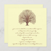 Bruine wervelkolom Hout Grain Pattern-uitvindingen Kaart (Voorkant / Achterkant)