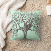 Bruine wervelkolom Love Bird-choice achtergrondkle Kussen (Deken)