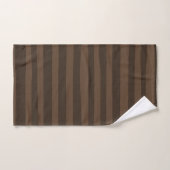Bruine Whimsical Strepen Rustic Modern Minimaal Bad Handdoek (Handdoek)