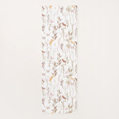 Bruine, wilde bloementuin, yoghamper yogamat (Achterkant)