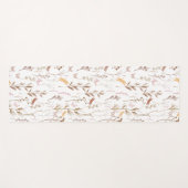 Bruine, wilde bloementuin, yoghamper yogamat (Voorkant (horizontaal))