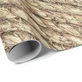 Bruine wilgentenvlees cadeaupapier (Rol Hoek)