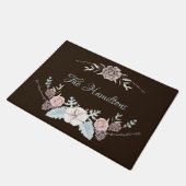 Bruine Winterloof Personalized Deurmat (Schuin)