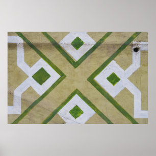 Bruine, witte en groene, close-up fotograp van tex poster
