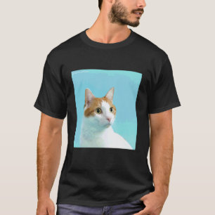 bruine witte kat_001 t-shirt
