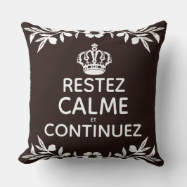 bruine witte olijftak Frans Kalm bewaren Kussen