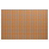 Bruine Witte Polka Dots Textiel Stof (Yard (91,4 cm))