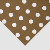BRUINE WITTE STIPPEN AANGEPASTE STIJLVOOLDE EENVOU TISSUEPAPIER (Detail)