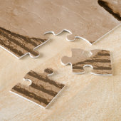 Bruine zanddollar legpuzzel (Zijkant)