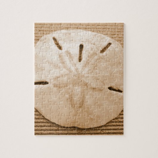 Bruine zanddollar legpuzzel (Verticaal)