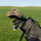 Bruine zebra bijtstrips golfheadcover (Insitu)