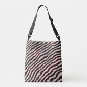 Bruine Zebra Crossbody Tas (Achterkant)