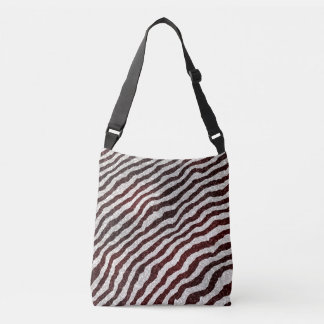 Bruine Zebra Crossbody Tas